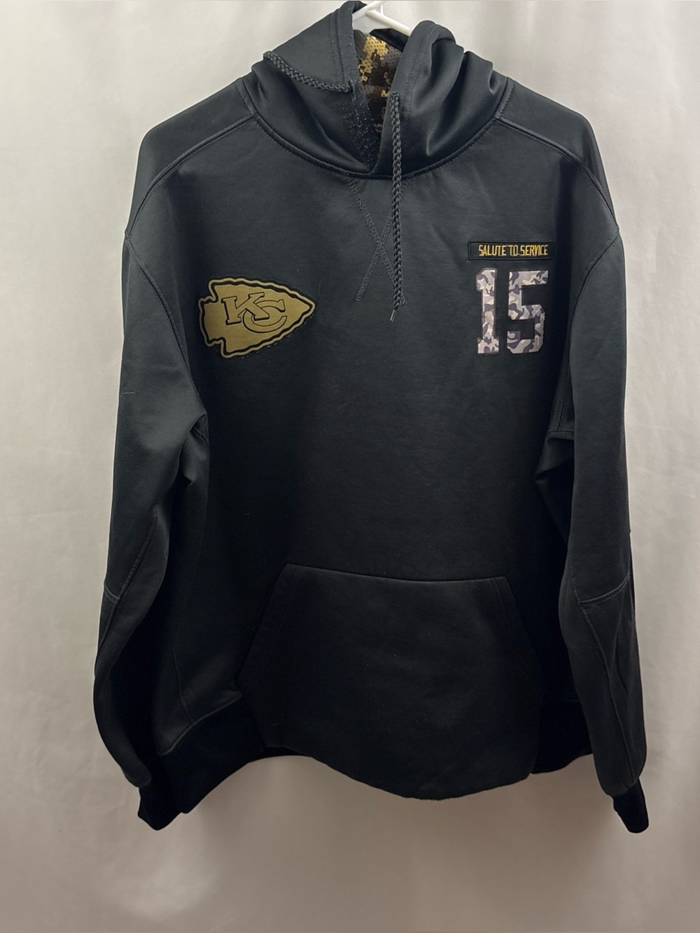Nike Kansas City Chiefs Salute to Service On Field Hoodie Mens XL • NFL Mahomes